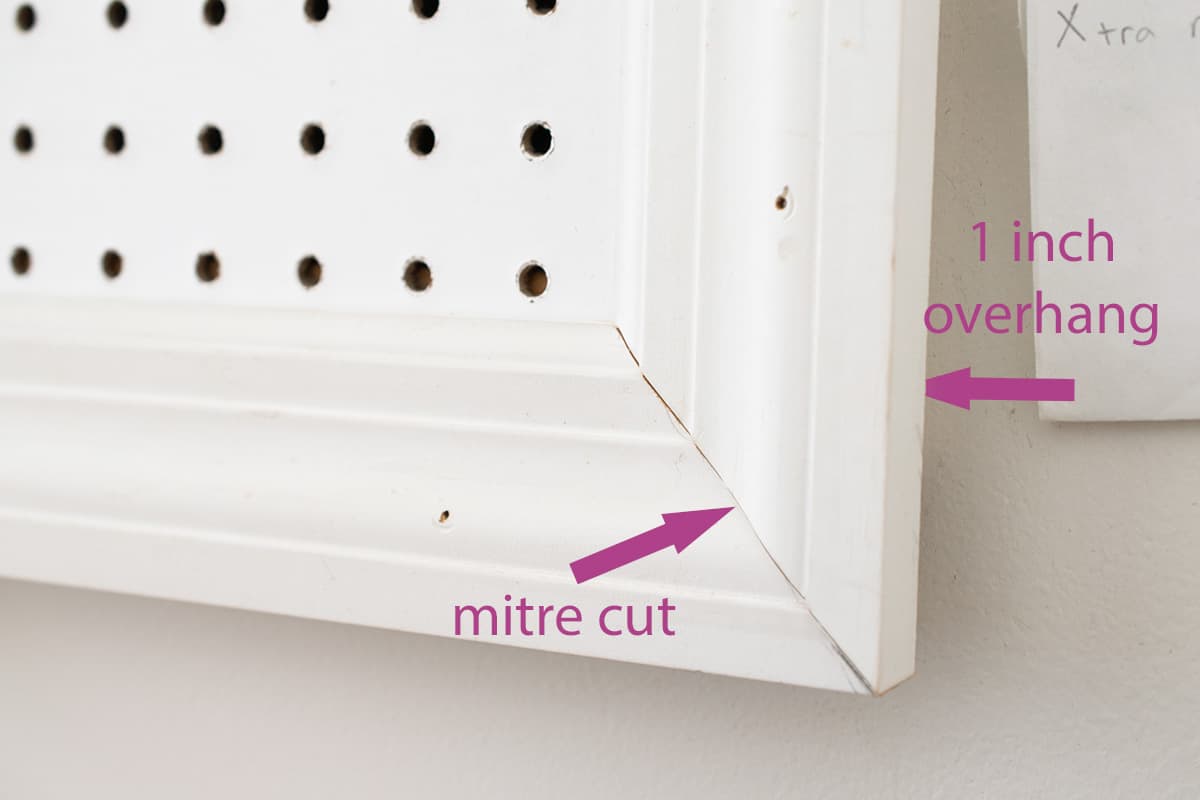 What a mitre cut looks like.